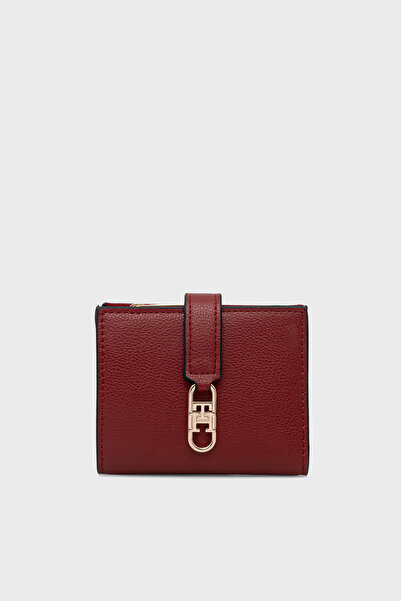 Tommy Hilfiger Logolu Çıtçıtlı Ve Fermuarlı Cüzdan Kadın CÜZDAN AW0AW18934 XLI