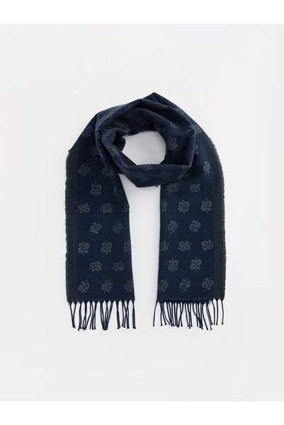 LC Waikiki Scarf & Beanie & Gloves Set - Dark blue - Plain