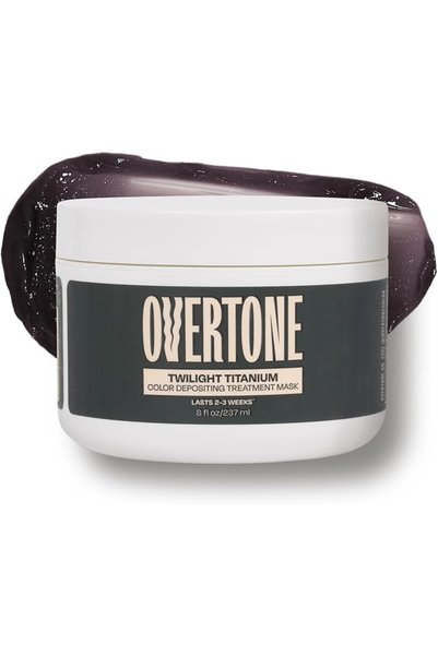 OVERTONE بلسم ملون للعناية بالشعر - 8 أونصات، صبغة شعر شبه دائمة مع زبدة الشي...