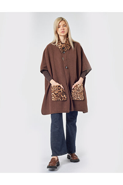 VERDE Γυναικεία Κάπα 49-0000110 Animal Print