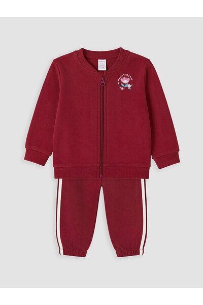 LC Waikiki Set Trening Fetițe Baby cu Imprimeu Floral