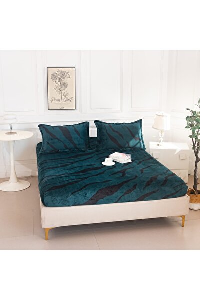 elegant home pucioasa LenjerieMag Husa de Pat Cocolino Turcoaz model zebra HUC01