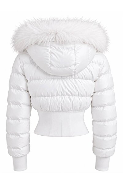 BASEL.CO Ribana Detailed Crop Inflatable Coat