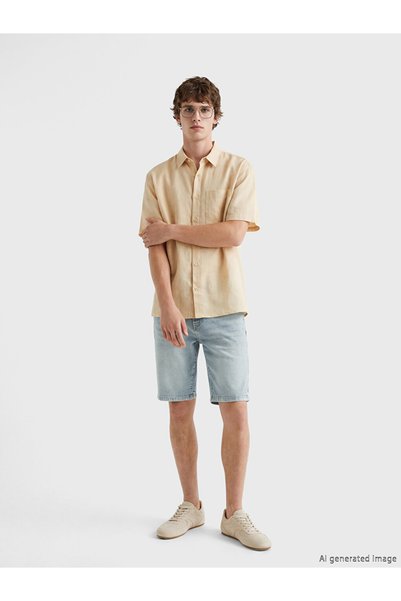 LC Waikiki Pantaloni scurți din denim Slim Fit pentru bărbați