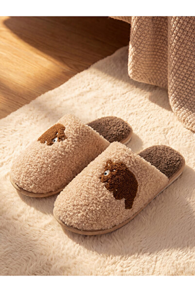 LC Waikiki Home Slippers - Beige - Loungewear