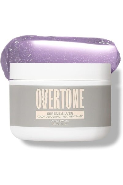 OVERTONE بلسم ملون للعناية بالشعر - 8 أونصات، صبغة شعر شبه دائمة مع زبدة الشي...