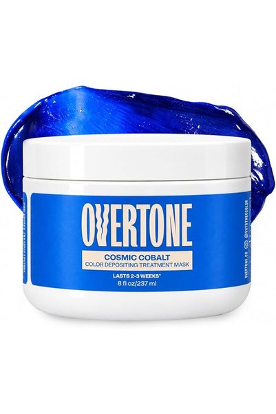 OVERTONE بلسم ملون للعناية بالشعر - 8 أونصات، صبغة شعر شبه دائمة مع زبدة الشي...