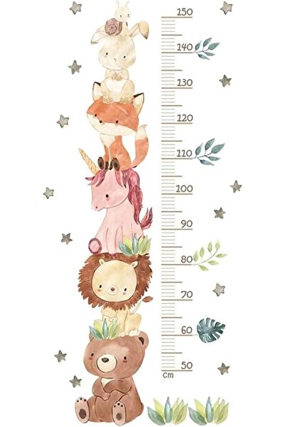 GENERAL Mikacoz Baby Growth Chart, Height Chart for Kids Room Decor, Cartoon ...