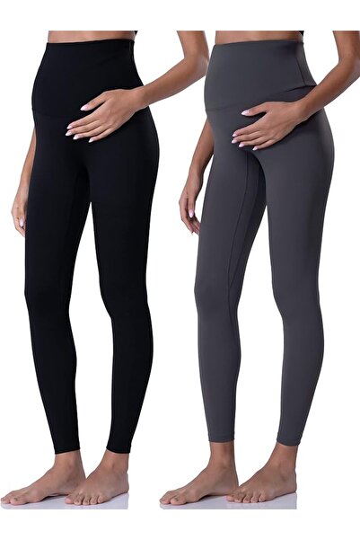 GENERAL POSHDIVAH Women's Maternity Leggings Over The Belly Pregnancy Yoga Pa...