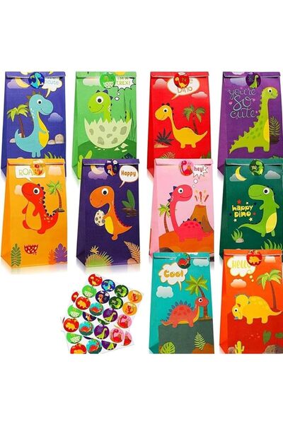 GENERAL EURCRBU Gift Bag, 30 Pcs Cartoon Series Paper Gift Bag, Theme Birthda...