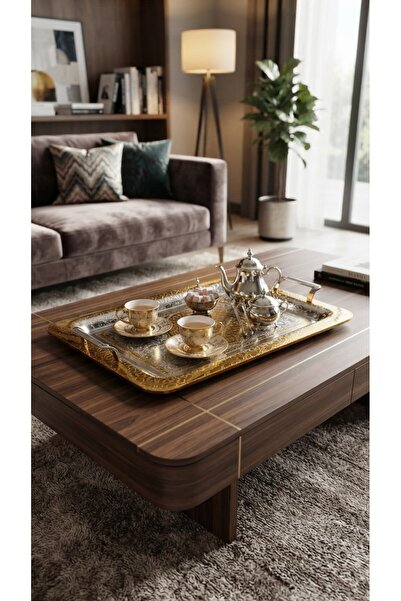 GFSMORE وينتر ديكدورت. صينية معدنية 35 × 25 سم صغيرة الحجم
