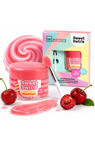 IDC Institute Masca de noapte pentru buze Sweet Swirls – Cireșe dulci, Idc In...