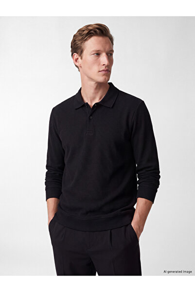 LC Waikiki Nevavm Farkıyla Southblue Black Waffle Plain Standard & Regular Me...