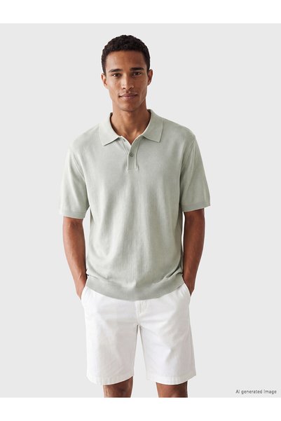 LC Waikiki تي شيرت رجالي من NEVAVM Farkily LCW Vision Green Knitwear ذو تصميم...