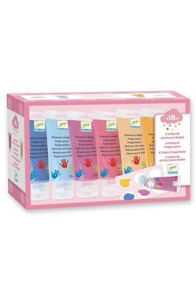 djeco 6 culori de pictat cu mana Sweet,