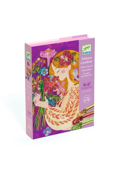 djeco Atelier creativ cu sclipici Parfumul florilor,