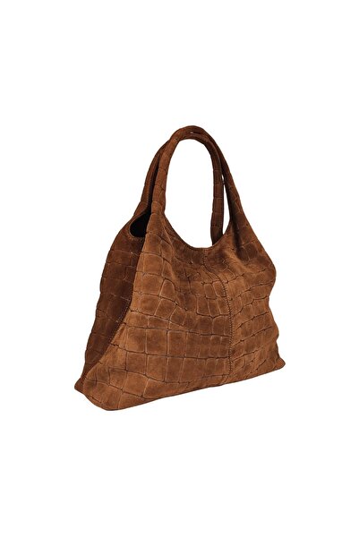 Miri Concept Geantă damă Shopper din piele naturală întoarsă, Imprimeu Croco ...
