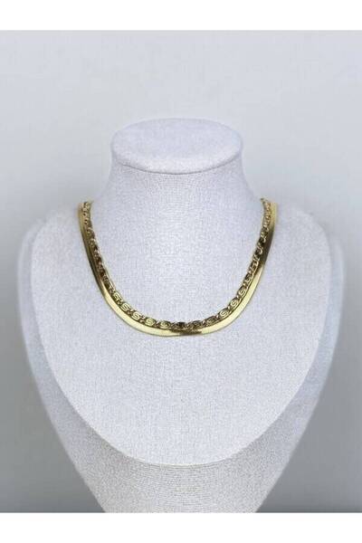 Glamorous Style Γυναικείο Χρυσό Κολιέ Διπλή Αλυσίδα