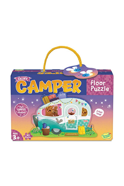 Peaceable Kingdom Puzzle de podea in forma de rulota, Camper floor puzzle