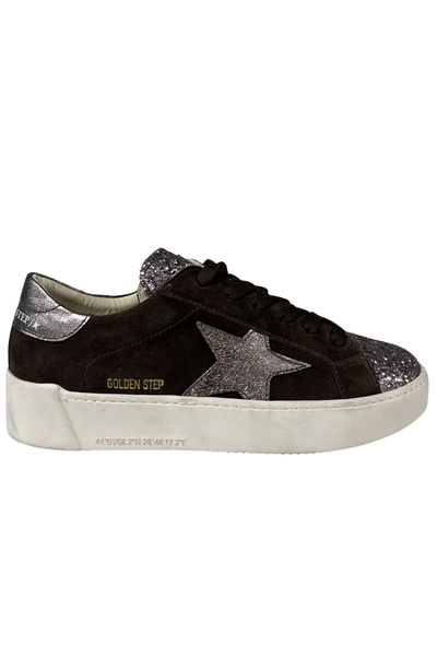 şenler bebe world kids Girls' Sneakers – Brown Suede-Silver Genuine Leather, ...