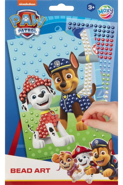 Moxy Set creativ Mozaic cu margele Paw Patrol, Patrula Catelusilor