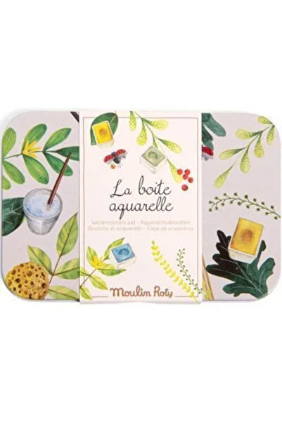 Moulin Roty Cutie metalica cu 24 de acuarele,