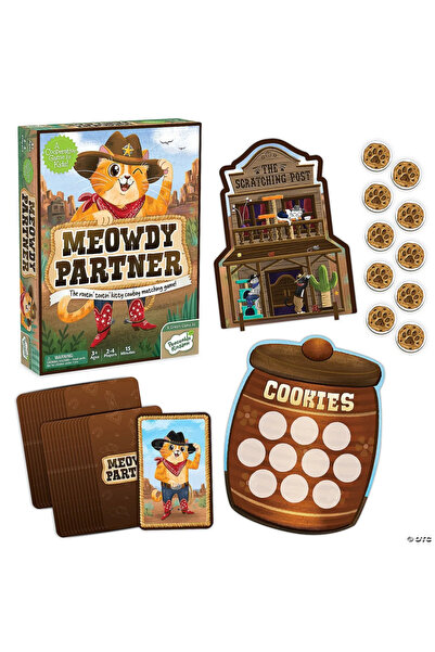 Peaceable Kingdom Joc de cooperare si potrivire Pisicuta cowboy, Meowdy Partner