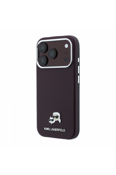 KL by Karl Lagerfeld Husa Magsafe pentru iPhone 18 Pro Max/17 Pro Max - Burgundy