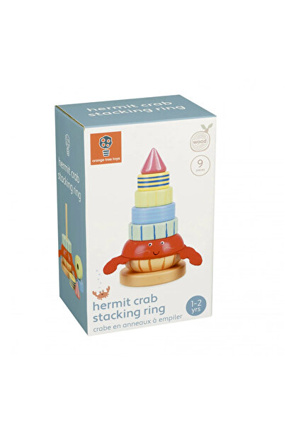 Orange Tree Toys Jucarie din lemn de stivuit cu crab,