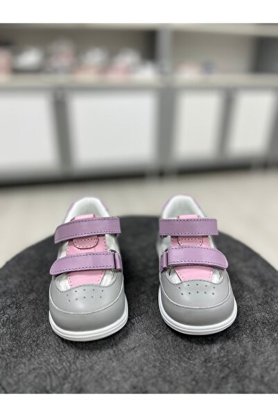 şenler bebe world kids Baby Girl Sneakers – Purple Genuine Leather