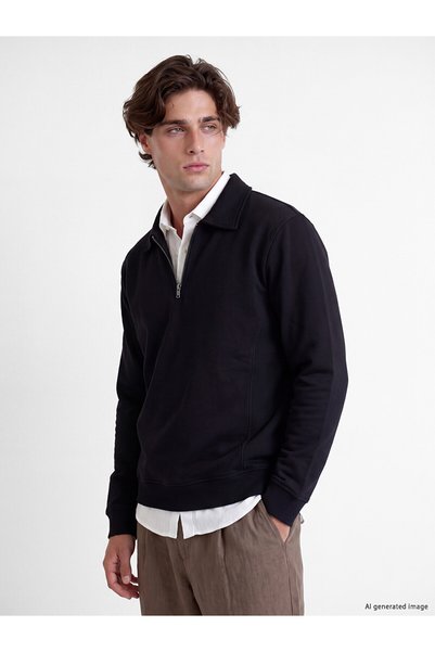 LC Waikiki Nevavm Farkıyla Lcw Vision Black 3 Thread Raised Plain Standard & ...