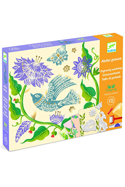 djeco Atelier creativ de gravura Pasiune pentru flori,