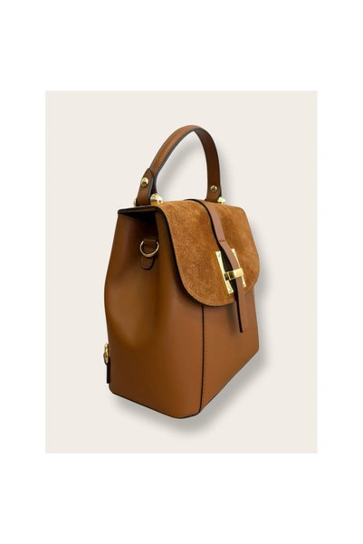 Miri Concept Rucsac/Geantă Damă din Piele naturală și Piele întoarsă, Model Structurat