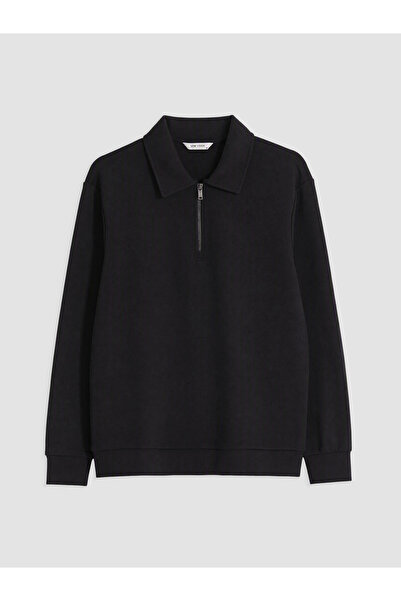 LC Waikiki Nevavm Farkıyla Lcw Vision Black Interlock Plain Standard & Regula...