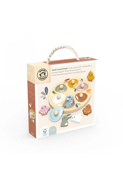 Speedy Monkey Puzzle din lemn cu surpiza,