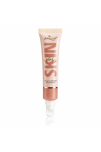 JUST GOLD Hydrating Liquid Highlighter with Squalane for a Glass-Like, Radian...