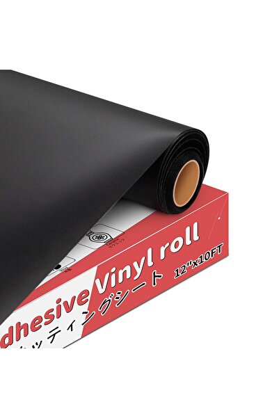 OEM Folie de vinil pentru plotter 30cm x 305cm Autoadezivă – Negru Mat