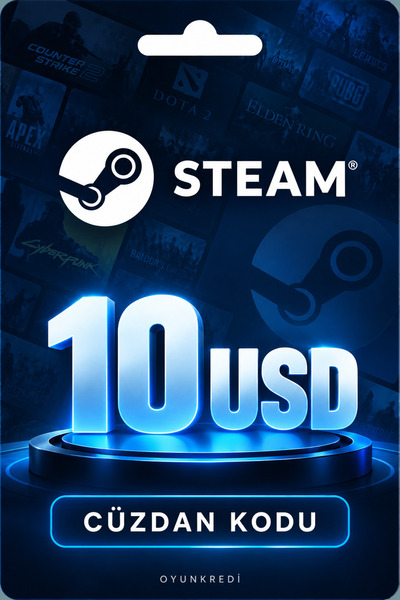 Steam 10 USD Cüzdan Kodu