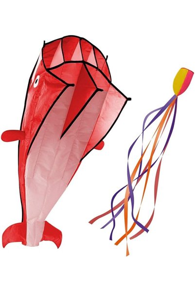 THE WHITE SHOP Dolphin Kite for Adult, 81.9in×46.8in Frameless Soft Parafoil ...