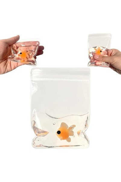 TERRIFI Fish Squishy Toy, Soft Squeeze Fidget Toy for Kids and Adults, Cute A...