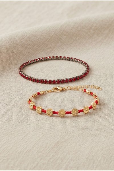 ZGNOVA Handmade Brass Bracelet with Flower Figures, Special Design