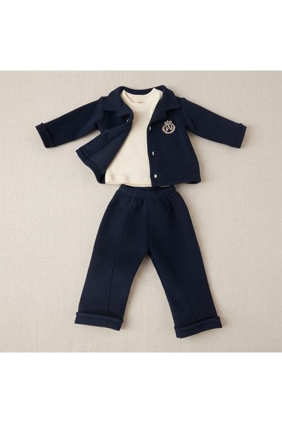 BİANCOFİGLİO Winter Baby Set with Jacket 3 Pieces