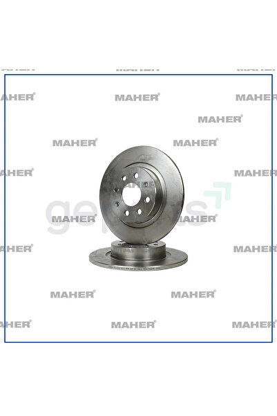 MAHER Fren Diski Grande Punto 2005-2012 Linea 2007 / Corsa E 2014 / Arka Düz 264-4 (2 Adet)