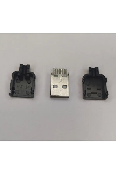 OEM Mufa tata USB TIP A 2.0 pe cablu carcasa slim plastic