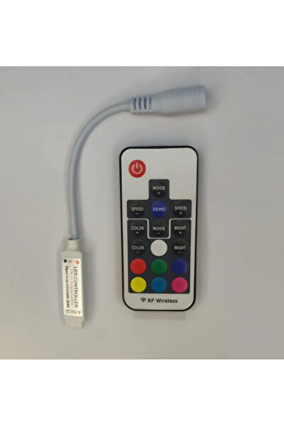 OEM Controler LED RGB 12V pentru bandă LED cu 4 pini, 17 taste + telecomandă ...