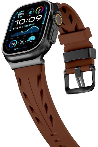 GENERAL حزام سيليكون متوافق مع ساعة أبل 49 مم و46 مم و45 مم و44 مم لـ iWatch ...