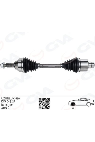 GVA Ön Aks Komple Sağ Ford Mondeo 3 1.8 -2.0 16V 2000-2007