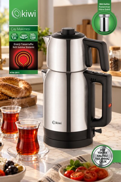 Kiwi Ktm-2911 Paslanmaz Çelik Çay Makinesi, Inox Çaycı - PH