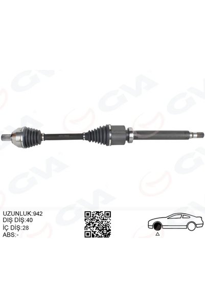 GVA Ön Aks Komple Sağ Ford Mondeo 4 2.0 Tdci 2007-2014