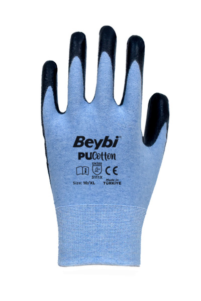 Beybi PU Cotton Poliüretan Kaplı Pamuk Örme Eldiven